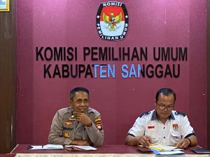 Rapat Kordinasi Pembahasan Draft dan Persiapan Penandatanganan MOU Perjanjian Kerjasama Antara KPU Kab Sanggau dan Polres Sanggau