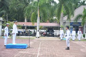 Danlanal TBA Pimpin Upacara Hari Lahir Pancasila