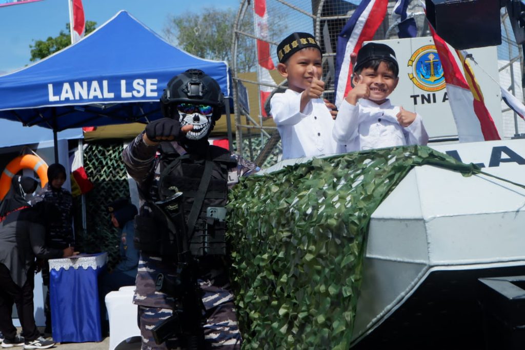 Lanal Lhokseumawe Meriahkan Pameran Alutsista Dalam Rangka HUT TNI Ke-78 Tahun 2023