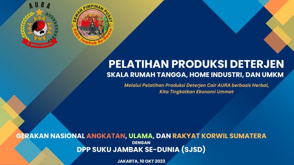 PELATIHAN PRODUKSI DETERJEN CAIR AURA DISERBU PELAKU HOME INDUSTRI & UMKM