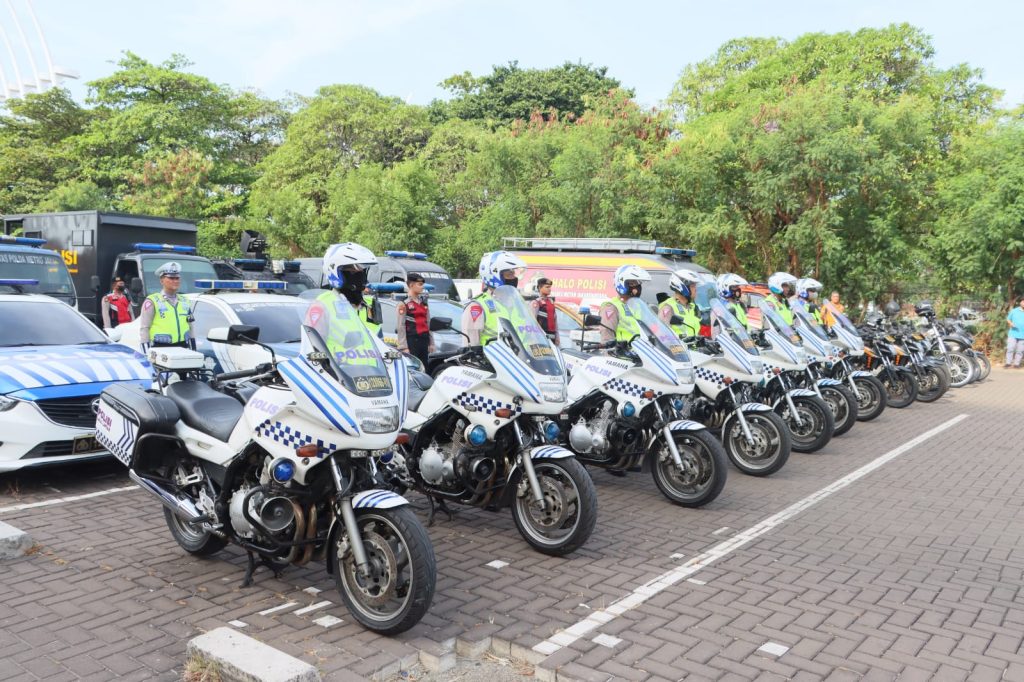 Jelang Pemilu 2024, Polres Metro Jakarta Utara Gelar Simulasi Sispamkota