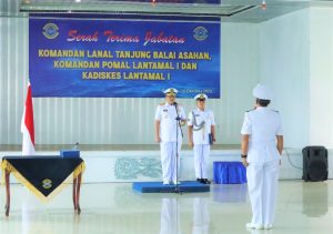 Danlantamal I Pimpin Sertijab Komandan Lanal TBA, Danpomal, Serta Kadiskes Lantamal I