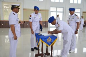 Danlanal Dumai Pimpin Sertijab Dandenpomal Lanal Dumai