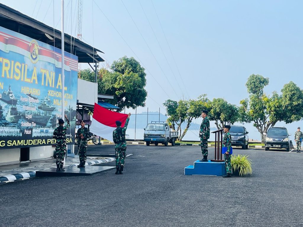 Lanal Sibolga Gelar Upacara Peringatan Hari Sumpah Pemuda Ke-95 di Mako Lanal Sibolga, Pemko Sibolga dan Pemkab Tapteng