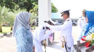 Suasana Haru Warnai Acara Wisuda Purna Bakti di Lanal Sabang