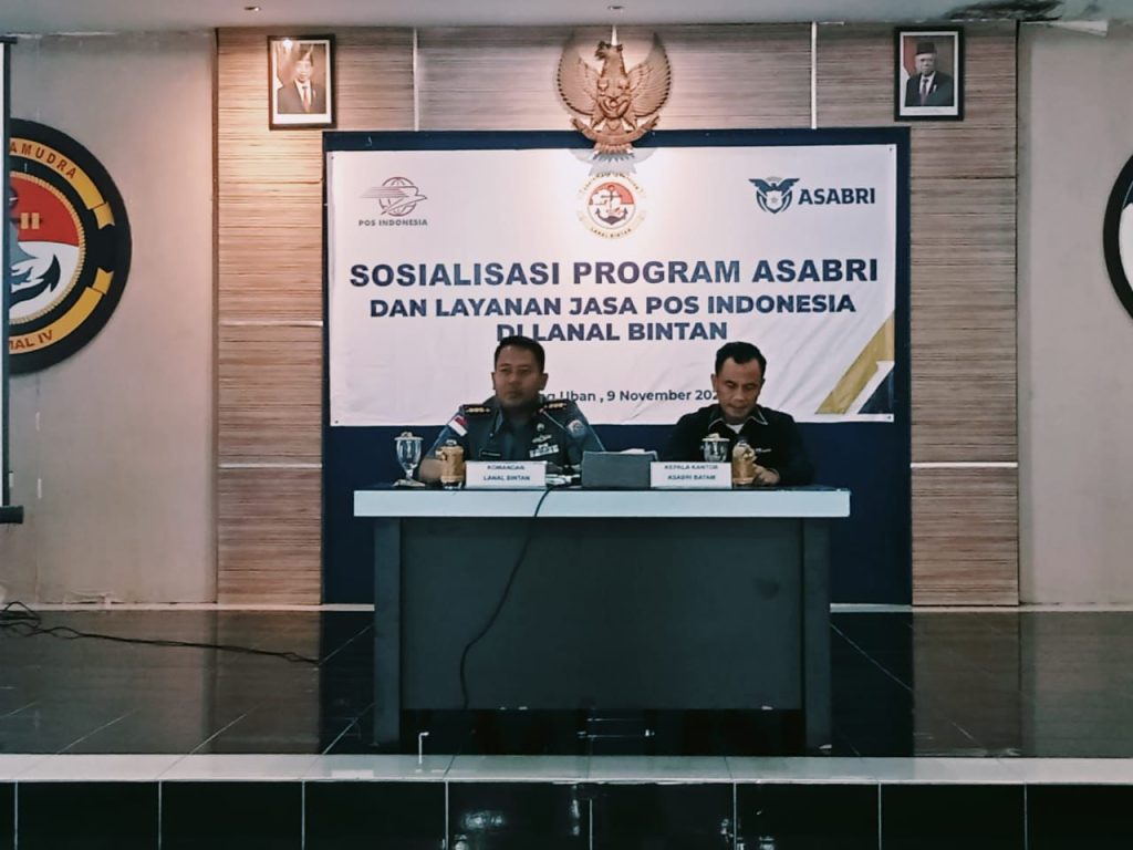 Sosialisasi Program ASABRI dan Layanan Jasa Pos Indonesia di Lanal Bintan