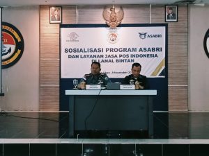 Sosialisasi Program ASABRI dan Layanan Jasa Pos Indonesia di Lanal Bintan