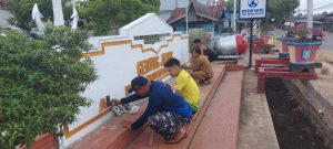 Sambut Hari Pahlawan, Lanal Banjarmasin Gelar Karya Bhakti di Kabupaten Hulu Sungai Selatan