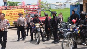 Polda Kalbar Gelar Pengamanan Terbuka dan Tertutup Untuk Kunjungan Menkopolhukam di Pontianak