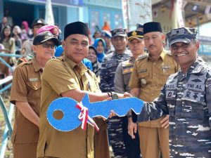 Lanal Dabo Singkep Resmikan Kampung Bahari Nusantara di Pulau Lipan