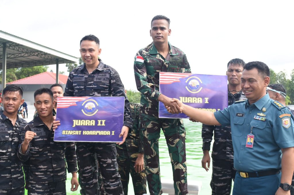 Komandan Lanal Bintan Apresiasi Pencapaian Perlombaan Prajuritnya Dalam Rangka Hari Armada RI Tahun 2023