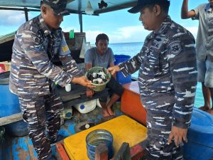 Posal Labuhan Bajau Laksanakan Patroli Penertiban Boat di Perairan Wilayah Kerja Lanal Simeulue