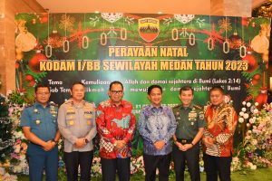 Danlantamal I Hadiri Perayaan Natal Kodam I/BB Se Wilayah Kota Medan