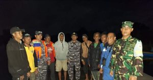 Gepak Cepat, Lanal Simeulue Bantu Evakuasi Nelayan Yang Mengalami Rusak Mesin di Laut