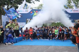 Lanal Dumai Ikut Serta Dalam Pertamina Synergy Run 2023