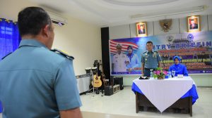 Entry Briefing Komandan Lanal Tarempa dan Ketua Cabang 3 Korcab IV DJA I