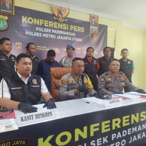 Satu Pelaku Curanmor Bersenjata Api Diringkus Unit Reskrim Polsek Pademangan