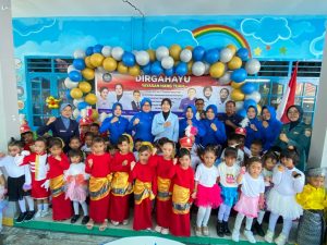 Anak-Anak Cerdas Peringati HUT Yayasan Hang Tuah Ke-77 di TK Hang Tuah 03 Belakang Padang