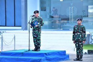 Asintel Danlantamal I Pimpin Upacara Bendera