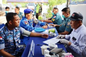 Sambut HUT Ke-78 Polisi Militer Angkatan Laut Tahun 2024, Denpomal Lanal Dumai Gelar Bakti Sosial Donor Darah