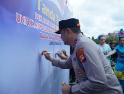 Kapolda Kalbar pimpin Deklarasi Zero  Knalpot Brong  dalam Rangka Cooling system Ciptakan Pemilu yang Sejuk dan Damai