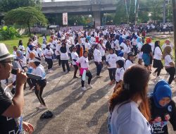 Relawan Jakarta Utara Prabowo-Gibran Gelar Senam Gemoy