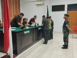 Pangdam I/BB Hadiri Langsung Sidang Kasus Dugaan Narkotika Serma AS di Dilmil I-02 Medan