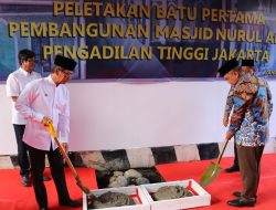 Pj.Gubernur Heru Budi Hartono Lakukan Peletakan Batu Pertama Pembangunan Masjid PT. DKI.Jakarta