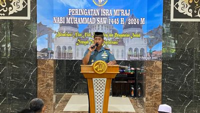 Satuan TNI Angkatan Laut Wilayah Sabang Peringati Isra’ Mi’raj Nabi Muhammad SAW 1445 H/2024