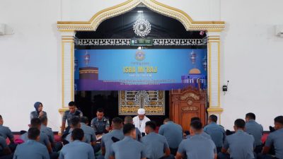 Lanal Lhokseumawe Peringati Isra’ Mi’raj Nabi Muhammad SAW 1445 H/ 2024 M