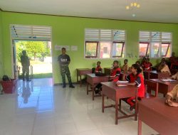 Tingkatkan Jiwa Nasionalisme, Satgas Yonif 623 Berikan Wawasan Kebangsaan Pada Siswa SMP