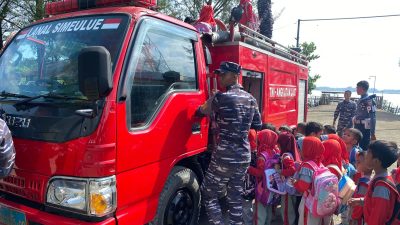 Lanal Simeulue Gencar Tanamkan Nilai Kemaritiman Kepada Generasi Penerus Bangsa
