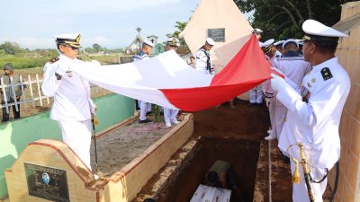 Aspotmar Danlantamal I Pimpin Upacara Pemakaman Jenazah Kolonel (Purn) DPM. Hutahaean