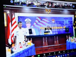 Komandan Lanal Bandung Ikuti Entry Briefing Pangkoarmada RI