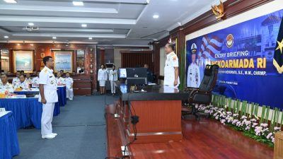 Danlantamal I Hadiri Entry Briefing Pangkoarmada RI