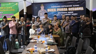 Perkuat Sinergitas, Polres Kepulauan Seribu Gelar Acara Buka Puasa Bersama Awak Media