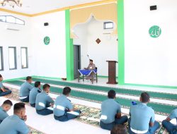 Tingkatkan Iman dan Taqwa di Bulan Suci Ramadhan, Lanal Nias Laksanakan Kauseri Agama