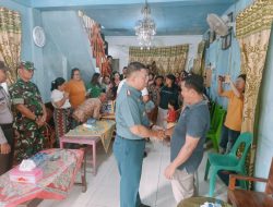 Komandan Lanal Nias Silaturahmi dan Sampaikan Turut Berduka Cita Kepada Keluarga Iwan Sutrisman Telambanua