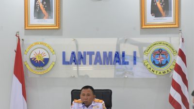 Danlantamal I Pimpin Rapat Staf dan Komandan Lanal Jajaran Lantamal I