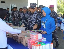 Jelang Idul Fitri 1445 H/2024 M, Lanal Dabo Singkep Gelar Bazar Murah TNI