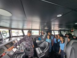 Berikan Edukasi Kebaharian dan Kemaritiman, Lanal Nias Gelar Open Ship di KAL Hinako I-2-19