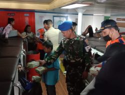 Lanal Bengkulu Laksanakan Pengamanan Arus Mudik di Posko Terpadu Angkutan Laut Pelabuhan Pulau Baai Bengkulu