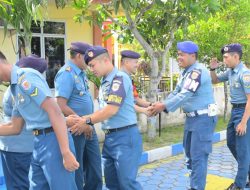 Dihari Pertama Kerja, Danlanal Tarempa Gelar Halal Bihalal Bersama Prajurit