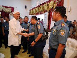 Pererat Soliditas, Danlanal Dumai Halal Bi Halal Bersama Walikota dan Forkopimda Dumai