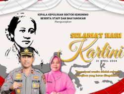 Kapolsek Kemuning Ucapkan Selamat Hari Kartini 21 April 2024.