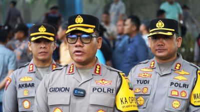 637 Personel Gabungan Kawal Aksi Buruh di  Wilayah Jakarta Utara