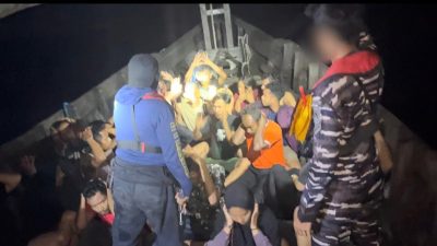 Pangkalan TNI AL TBA Berhasil Amankan 23 Pekerja Migran Indonesia Non Prosedural Tujuan Malaysia di Perairan Kuala Tanjung Kabupaten Batubara