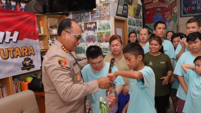 Polres Jakut “Minggu Kasih” di Rumah Singgah Kasih Ampera