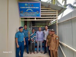 Lanal Simeulue Berikan Pembinaan Budidaya Kepiting Sistem Apartemen di Desa Linggi