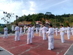 Jaga Kebugaran, Disiplin dan Kemandirian Setiap individu, Prajurit Lanal Nias Latihan Beladiri Karate Shiroite-Do